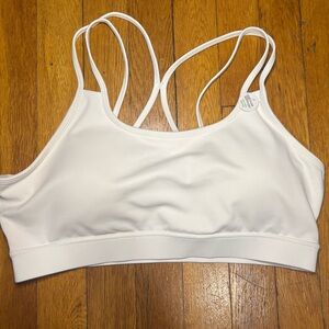 GAIAM White Strappy Sports Bra
